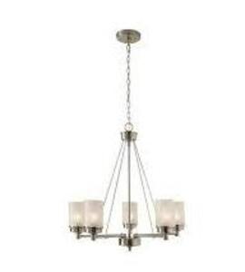 5-light Brushed Nickel Chandelier