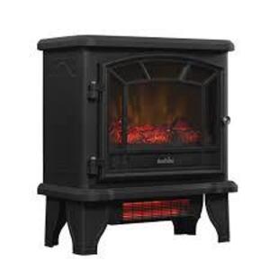 DESCRIPTION: (1) INFRARED QUARTZ ELECTRIC FIREPLACE STOVE HEATER BRAND/MODEL: DURAFLAME INFORMATION: BLACK RETAIL$: 139 QTY: 1