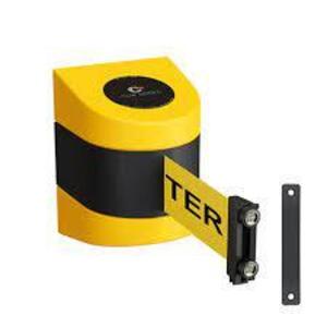 DESCRIPTION: (2) WALL MOUNTED RETRACTABLE BELT BARRIER BRAND/MODEL: CCW SERIES #CCW-PWM200-YW-CARB-M-M-150 INFORMATION: BLACK AND YELLOW RETAIL$: $133