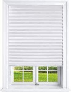 DESCRIPTION: (6) TEMPORARY WINDOW SHADES LIGHT FILTERING BRAND/MODEL: REDISHADE INFORMATION: WHITE RETAIL$: $19.99 EA SIZE: 36"W X 72"L QTY: 6