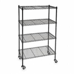 DESCRIPTION: (1) WIRE SHELVING UNIT BRAND/MODEL: PRODUCT NUMBER #3TPD7 INFORMATION: BLACK RETAIL$: $275.68 EA SIZE: 48" X 24" X 68" QTY: 1