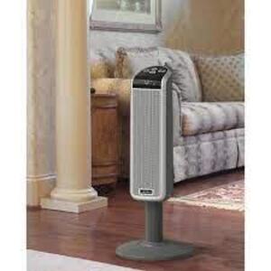 Pedestal Tower 29 in. 1500-Watt Electric Ceramic Oscillating Space Heater with Digital Display and Remote Control