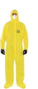 DESCRIPTION: (5) HOODED COVERALL BRAND/MODEL: ALPHATEC #682300 INFORMATION: YELLOW RETAIL$: $20.00 EA SIZE: M QTY: 5