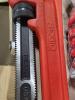 DESCRIPTION: (1) HEAVY-DUTY PIPE WRENCH BRAND/MODEL: RIDGID #4NV21 INFORMATION: RED RETAIL$: $381.54 EA SIZE: 48" QTY: 1 - 2