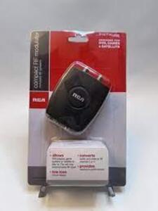 DESCRIPTION: (6) COMPACT RF MODULATOR BRAND/MODEL: RCA #CRF907 INFORMATION: BLACK RETAIL$: $23.95 EA QTY: 6