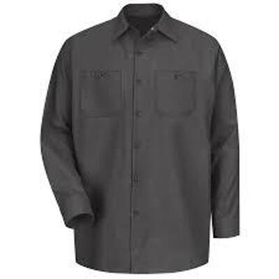 DESCRIPTION: (5) INDUSTRIAL LONG SLEEVE LONG WORK SHIRTS BRAND/MODEL: RED KAP #RN15220 INFORMATION: BLUE RETAIL$: $25.92 EA QTY: 5