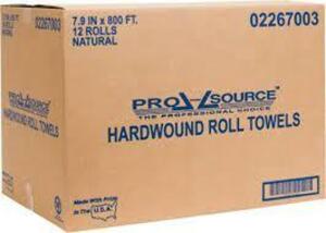 DESCRIPTION: (1) CASE OF (12) HARDWOUND ROLL TOWELS BRAND/MODEL: PRO SOURCE #02267003 RETAIL$: $132.97 EA QTY: 1