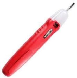 DESCRIPTION: (4) SCREWDRIVER VOLTAGE CONTINUITY TESTER BRAND/MODEL: GARDNER BENDER #GCV-3206 INFORMATION: RED RETAIL$: $11.09 EA QTY: 4