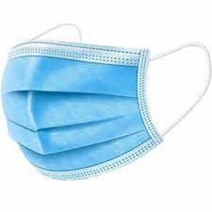 DESCRIPTION: (5) BOXES OF (50) DISPOSABLE FACE MASKS INFORMATION: SURGICAL BLUE RETAIL$: $8.99 PER BOX SIZE: SINGLE USE ONLY QTY: 5