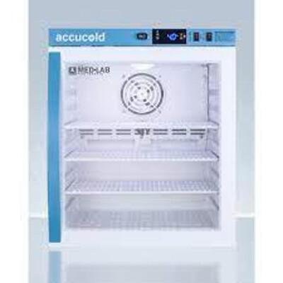 DESCRIPTION: (1) COMPACT LABORTORY REFRIGERATOR BRAND/MODEL: ACCUCOLD INFORMATION: MUST INSPECT MISSING DOOR RETAIL$: $1000.00 EA SIZE: 21.5" H x 17.5