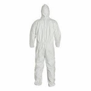 DESCRIPTION: (1) PACK OF (200) HOODED DISPOSABLE COVERALLS BRAND/MODEL: DUPONT TYVEK #6LY36 INFORMATION: WHITE RETAIL$: $258.66 EA QTY: 1