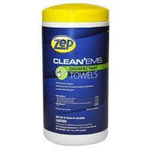 DESCRIPTION: (6) CLEAN EMS SPIRIT 2 DISINFECTANT TOWELS BRAND/MODEL: ZEP SIZE: 40 PRE MEASURED TOWELETTES 1"X10" QTY: 6