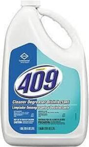 DESCRIPTION: (1) CLEANER AND DEGREASER BRAND/MODEL: FORMULA 409 RETAIL$: $16.99 EA SIZE: 1/2 GALLON QTY: 1