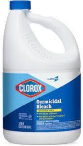 DESCRIPTION: (2) GERMICIDAL BLEACH BRAND/MODEL: CLOROX RETAIL$: $12.00 EA SIZE: 1 GALLON QTY: 2