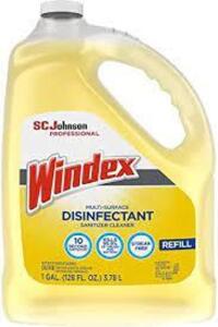 DESCRIPTION: (1) DISINFECTANT BRAND/MODEL: WINDEX RETAIL$: $12.49 EA SIZE: 1 GALLON QTY: 1