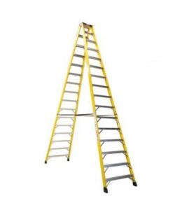 DESCRIPTION: (1) 2-WAY STEPLADDER BRAND/MODEL: BAUER/35216 INFORMATION: FIBERGLASS, 300LB LOAD CAPACITY, RETAIL$: $704 SIZE: 16' QTY: 1