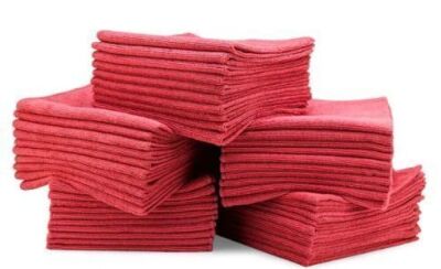 DESCRIPTION: (1) CASE OF (400) MICROFIBER TOWELS BRAND/MODEL: T-050 INFORMATION: RED RETAIL$: $185.58 EA SIZE: 30X35 QTY: 1