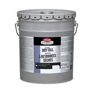 DESCRIPTION: (1) DRY FALL PAINT FLAT FINISH BRAND/MODEL: KRYLON INDUSTRIAL #52JN63 INFORMATION: WHITE RETAIL$: 166.91 SIZE: 5 GALLON QTY: 1