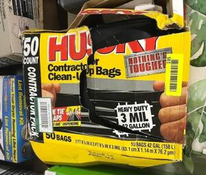 HUSKY CONTRACTOR TRASH BAGS