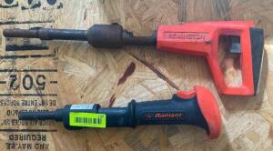 (2) - PC. ACTUATED GAS NAIL GUN SET