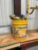 LARGE BUCKET OF SAFETY HARNESSES