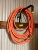 WALL MOUNTED RACK WITH PNEUMATIC HOSE