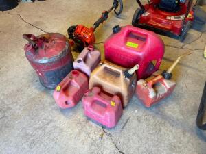 ASSORTED GAS CONTAINERS