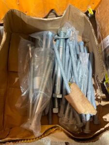 BOX OF HEAVY DUTY ANCHOR BOLTS