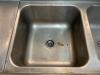 THREE WELL STAINLESS POT SINK W/ LEFT AND RIGHT DRY BOARDS - 4