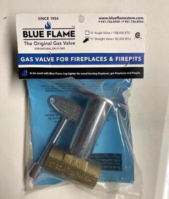 BLUE FLAME GAS VALVE FOR FIREPITS AND FIREPLACES (3 PACK)