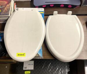 SLOW CLOSE ELONGATED TOILET SEATS IN WHITE