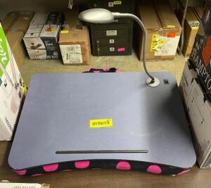 POLKA DOT LAP DESK WITH LIGHT