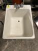 23 "X 17" WALL MOUNTED PLASTIC SLOP SINK