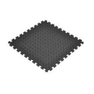 (96) SQ FT OF Black 24 in. x 24 in. Foam Interlocking Gym Flooring (24 sq. ft.) (6-Pack)