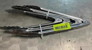 (4) STAINLESS TONGS