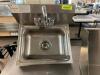 WALL MOUNTED STAINLESS HAND SINK