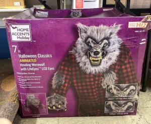 7 FT ANIMATED HALLOWEEN WEREWOLF