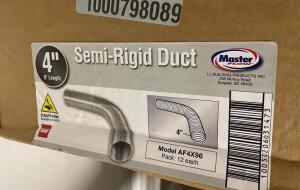 SEMI RIGID 8 FT LENGTH X 4" WIDTH DUCTING (12 PACK)