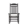 Black Wood Outdoor Rocking Chair