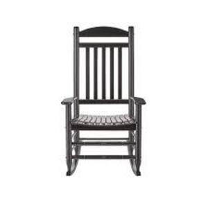 Black Wood Outdoor Rocking Chair