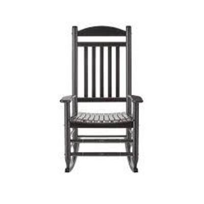 Black Wood Outdoor Rocking Chair