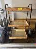 3-TIER ROLLING WOOD CART