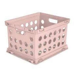 DESCRIPTION: (6) FILE CRATE BRAND/MODEL: STERILITE FILE CRATE INFORMATION: PINK RETAIL$: $25.85 TOTAL QTY: 6