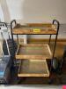 3-TIER ROLLING WOOD CART - 2