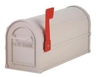 DESCRIPTION (1) SALSBURY RURAL MAILBOX BRAND/MODEL 4850BGE ADDITIONAL INFORMATION BEIGE/HEAVY-DUTY/RETAILS AT $106.97 SIZE 7-1/2"W X 9-1/2"H X 20-1/2"