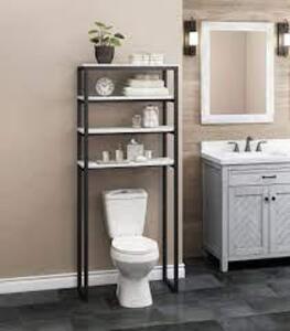 Style Selections�Matte Black 3-Tier Composite Freestanding Bathroom Shelf