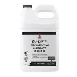 DESCRIPTION: (1) TIRE MOUNTING AND RUBBER LUBRICANT BRAND/MODEL: AGS RU-GLYDE RETAIL$: $20.00 EA SIZE: 1 GALLON QTY: 1