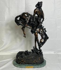 FREDERIC REMINGTON "OUTLAW" BRONZE SCULPTURE