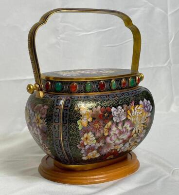 DECORATIVE CLOISONNE BOX