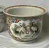 VINTAGE CLOISONNE PORCELAIN PLANTER - 2